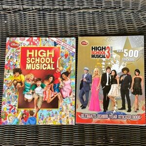 2008 Disney High School Musical 3 Sticker Book (500+) and Look and Find Book
